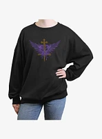 Buffy The Vampire Slayer Sword Girls Oversized Sweatshirt