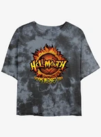 Buffy The Vampire Slayer Hell Mouth Demons Girls Tie-Dye Crop T-Shirt