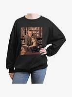 Buffy The Vampire Slayer Book Portrait Girls Oversized Sweatshirt