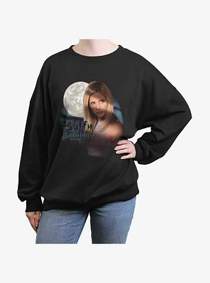 Buffy The Vampire Slayer Night Portrait Girls Oversized Sweatshirt