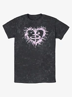 Buffy The Vampire Slayer Heart Logo Mineral Wash T-Shirt