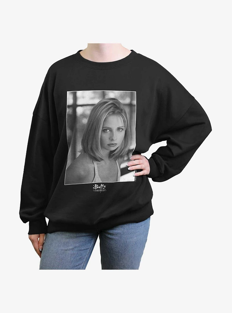 Buffy The Vampire Slayer Portrait Girls Oversized Sweatshirt