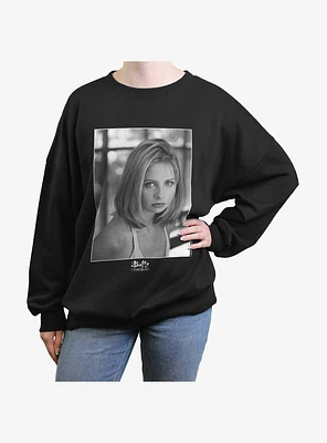 Buffy The Vampire Slayer Portrait Girls Oversized Sweatshirt