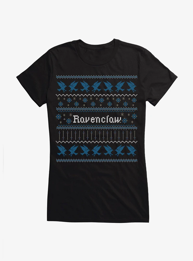 Harry Potter Ravenclaw Ugly Christmas Pattern Sweatshirt