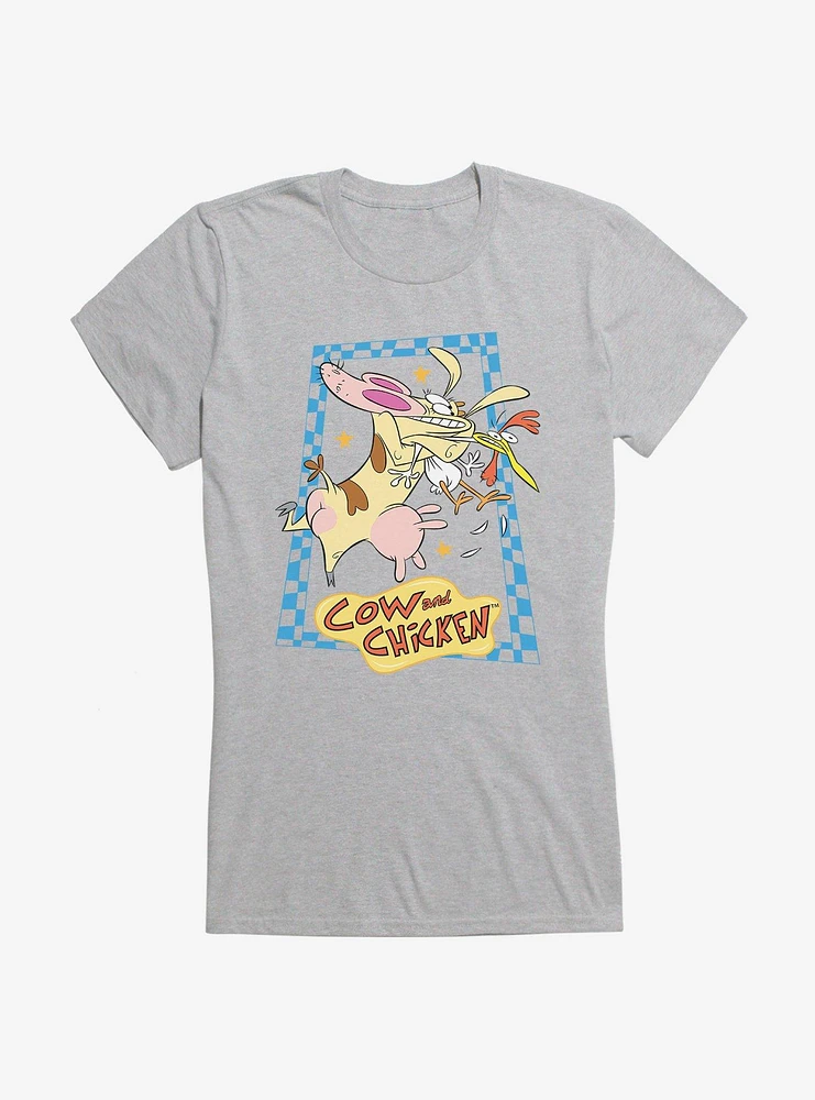 Cow And Chicken Squeeze Girls T-Shirt