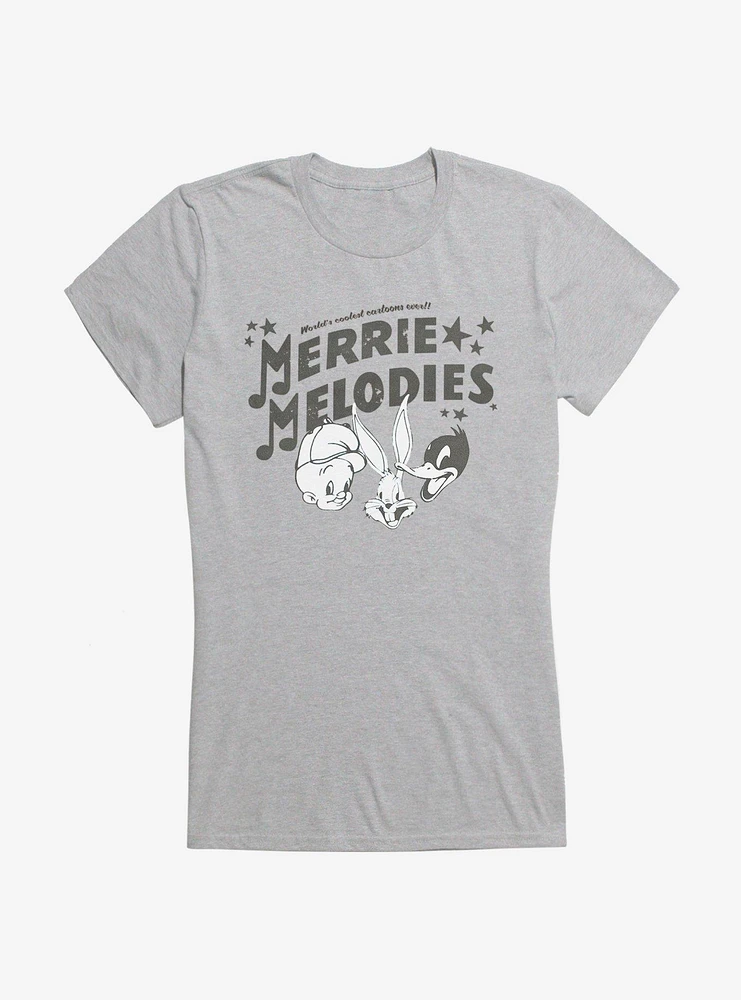 Looney Tunes Merrie Melodies Bugs Bunny Daffy Elmer Girls T-Shirt