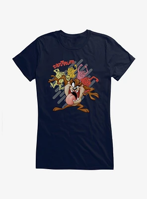 Looney Tunes Tasmanian Devil Tantrum Girls T-Shirt