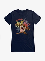 Looney Tunes Tasmanian Devil Tantrum Girls T-Shirt