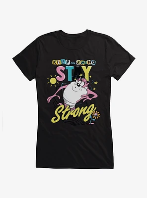 Looney Tunes Taz Stay Strong Girls T-Shirt