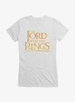 The Lord Of Rings Title Logo Girls T-Shirt