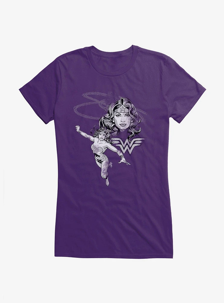 Wonder Woman Monochromatic Girls T-Shirt