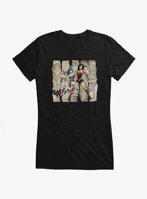 Wonder Woman Multi Layered Girls T-Shirt