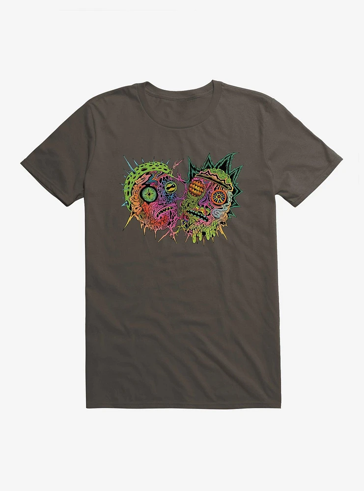 Rick And Morty Neon Psychedelic T-Shirt