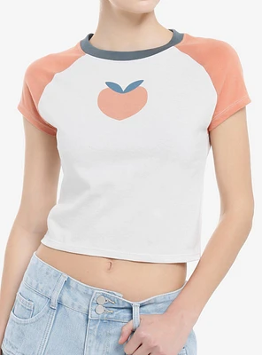 Eaternal Nocturnal Eve Peach Girls Raglan Baby T-Shirt