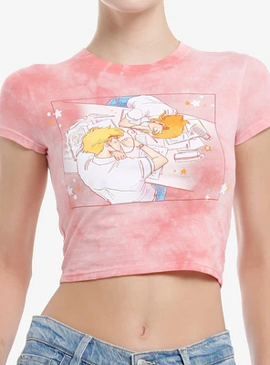 The Kiss Bet Oliver & Sara Lin Peach Wash Girls Baby T-Shirt