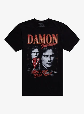 The Vampire Diaries Damon Salvatore Boyfriend Fit Girls T-Shirt