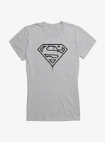 DC Comics Superman Ink Logo Girls T-Shirt