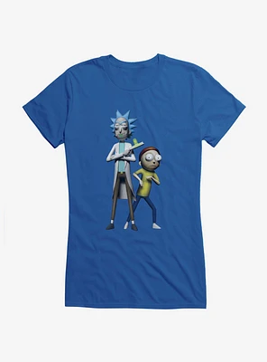 Rick And Morty Pose FIgures Girls T-Shirt