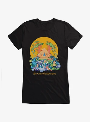 Rick And Morty Rest Ricklaxation Girls T-Shirt