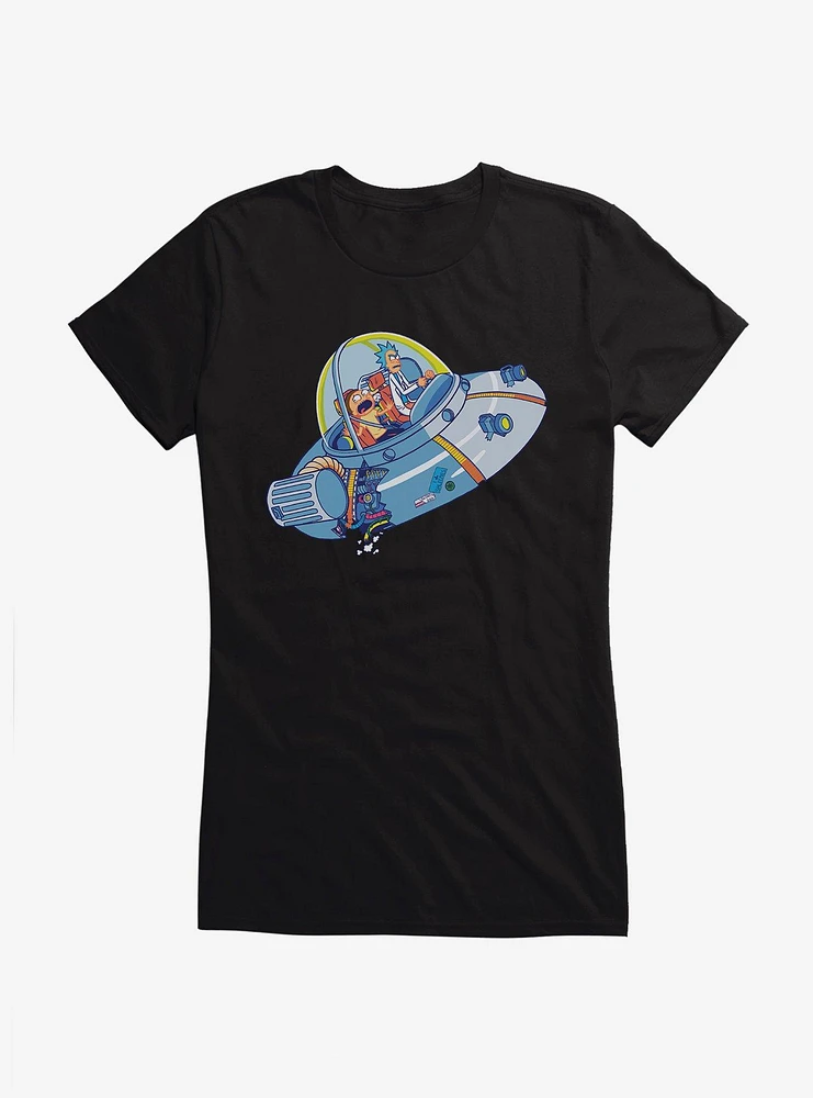 Rick And Morty UFO Girls T-Shirt