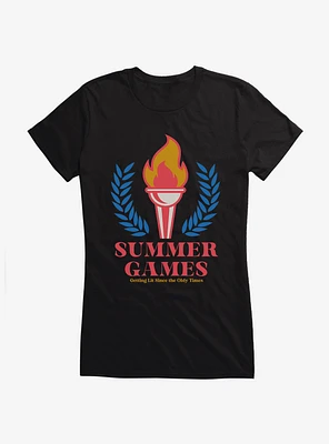 Olympic Lit Since The Oldy Times Girls T-Shirt