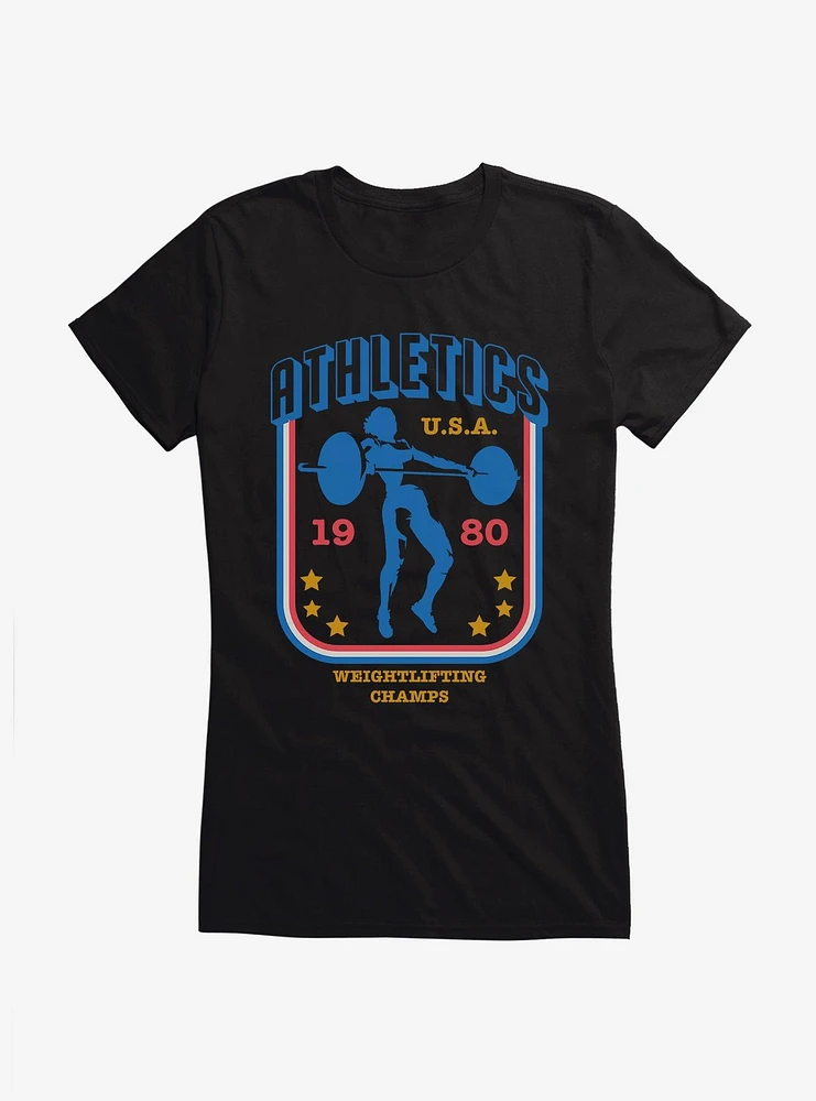 Olympic Weightlifting Champs 1980 USA Girls T-Shirt