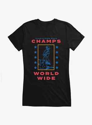 Olympic Track & Field Stars Champs Worldwide Girls T-Shirt