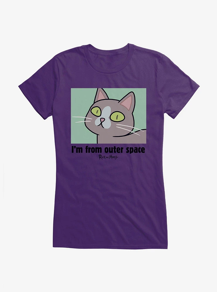 Rick And Morty From Outer Space Girls T-Shirt