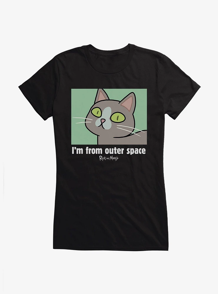 Rick And Morty From Outer Space Girls T-Shirt