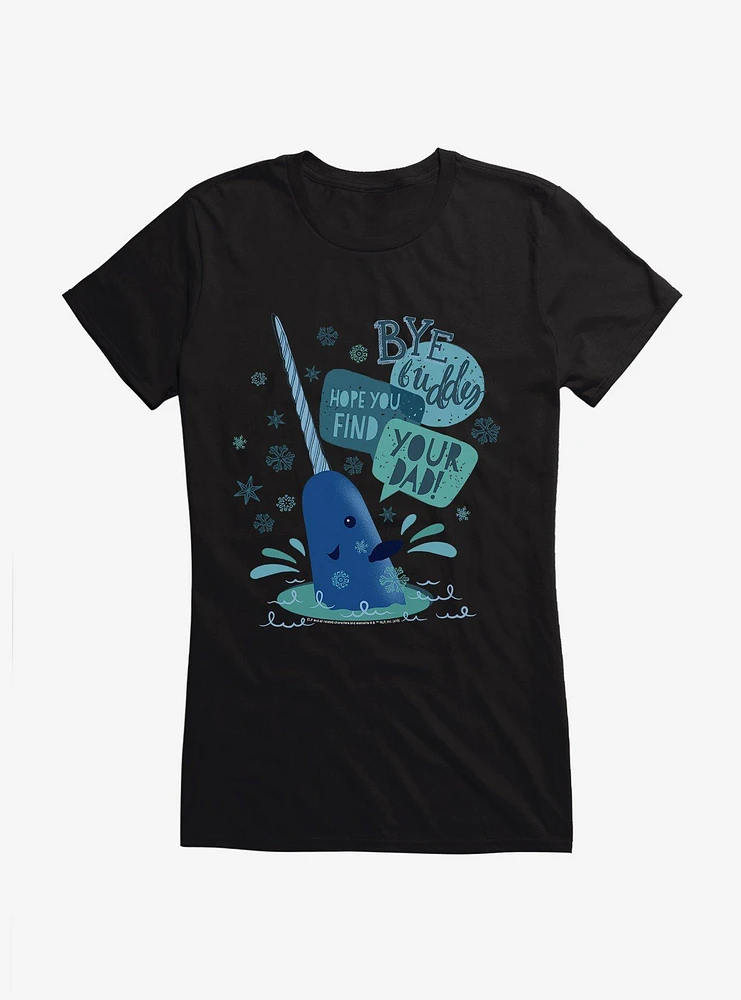 Elf Mr. Narwhal Farewell Girls T-Shirt