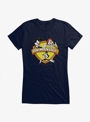 Animaniacs Trio Logo Girls T-Shirt