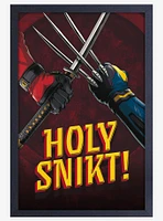 Marvel Deadpool 3 Holy Snikt Wood Wall Art