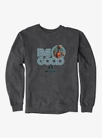 E.T. 40th Anniversary Be Good Bold Striped Font Teal Sweatshirt