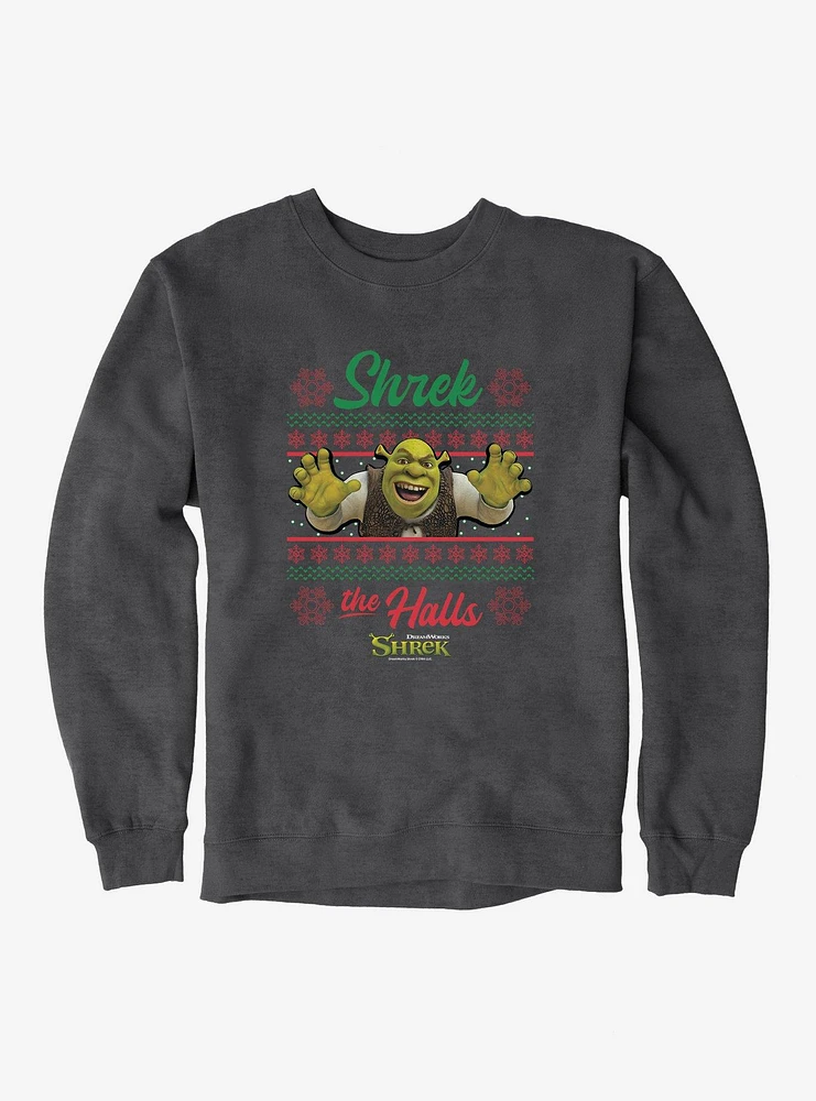 Shrek The Halls Ugly Christmas Sweater Sweatshirt