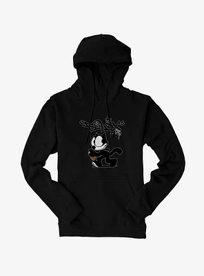 Felix The Cat Spray Painting Hoodie