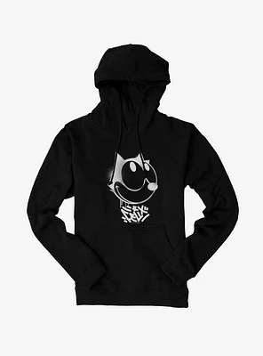 Felix The Cat Graffiti Art Smiling Hoodie