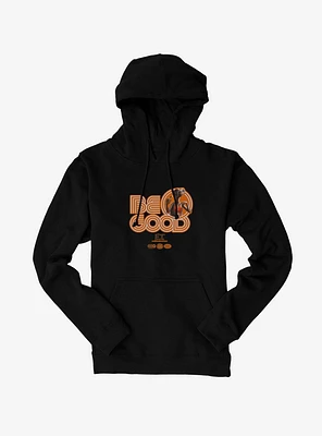 E.T. 40th Anniversary Be Good Bold Striped Font Orange Hoodie