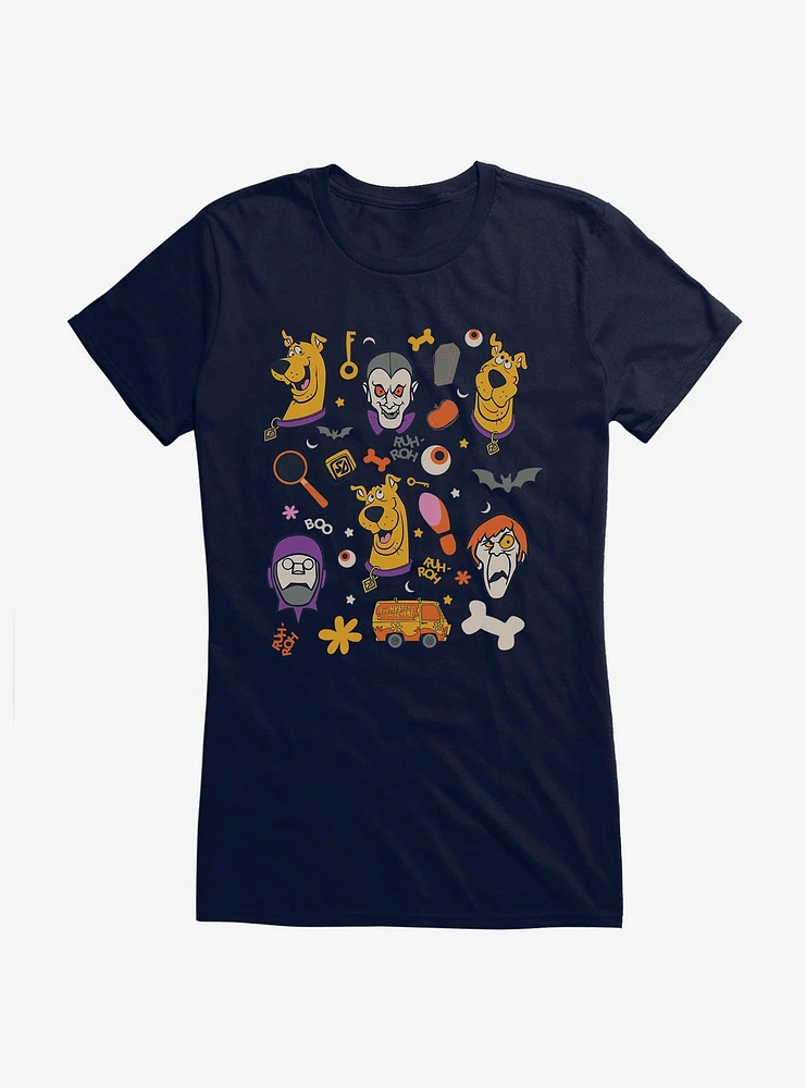 Scooby-Doo Halloween Variety Portrait Girls T-Shirt