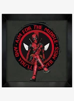 Marvel Deadpool 3 Aim for the Middle Wood Wall Art