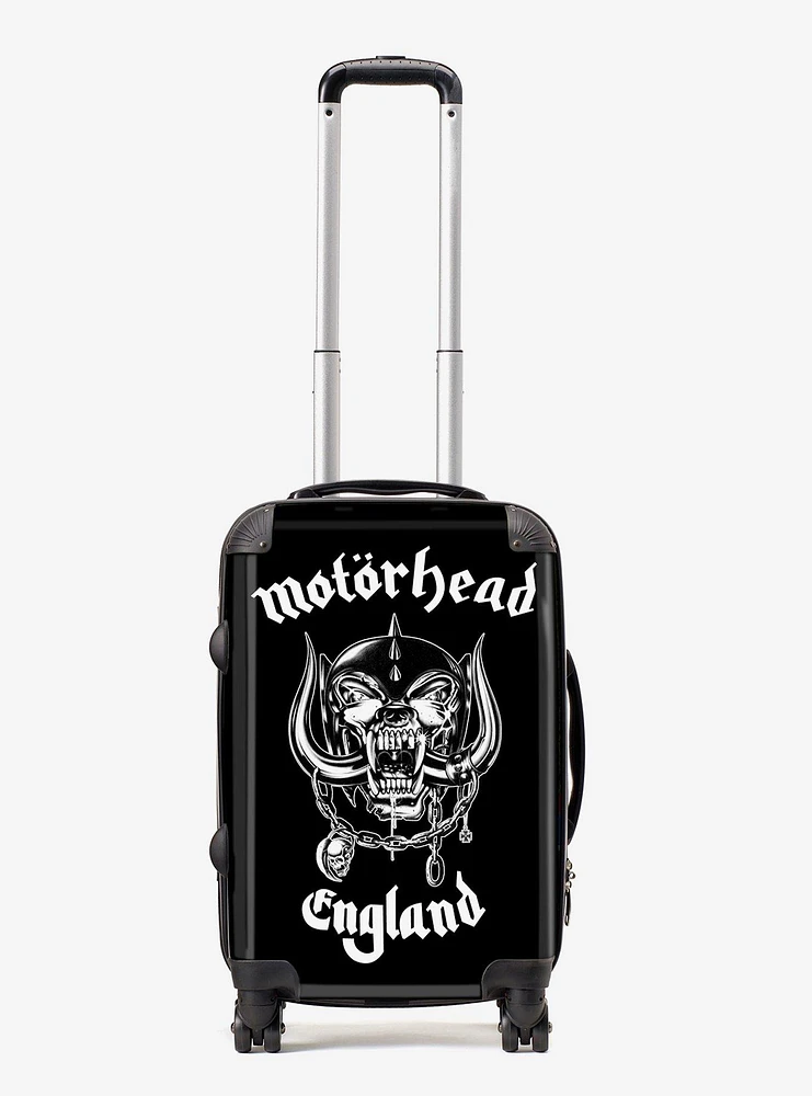 Rocksax Motorhead England White Luggage Cabin Bag