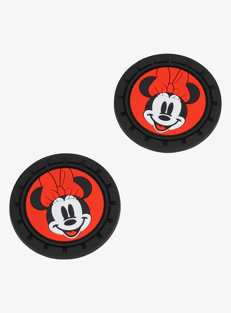 Disney Minnie Mouse Face Car Coaster Set