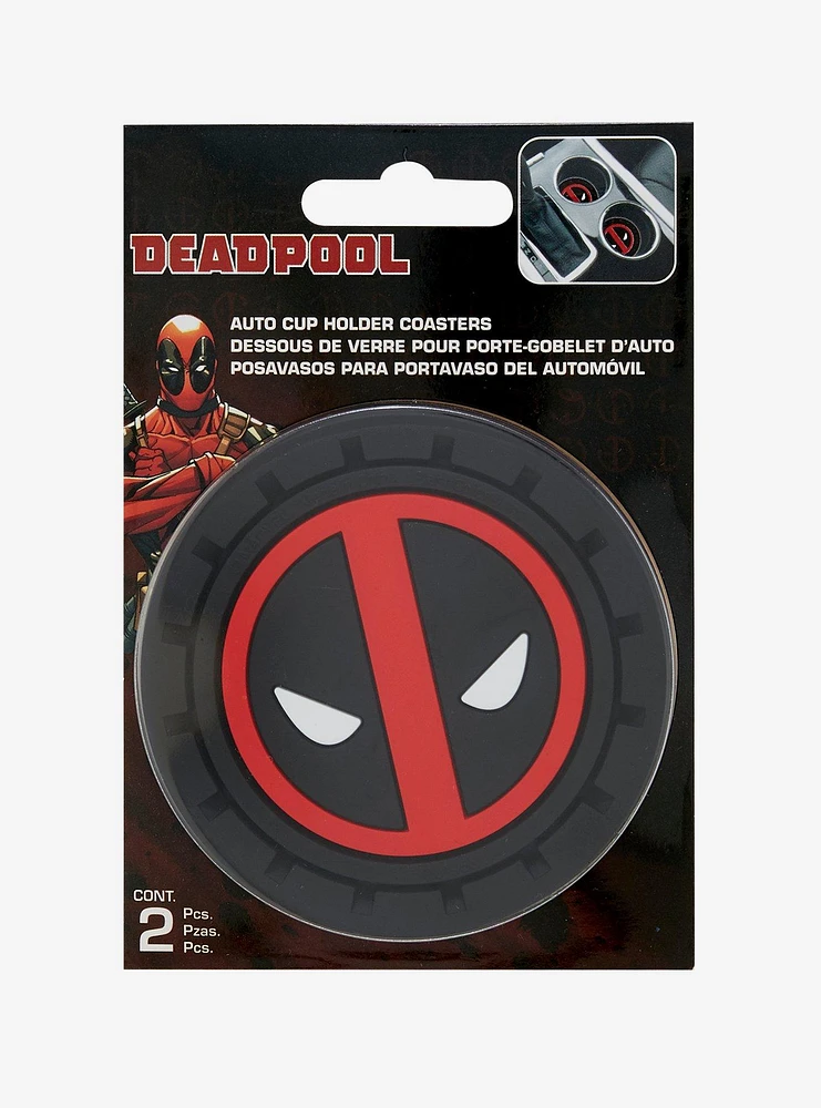 Marvel Deadpool Facial Car Coaster Set