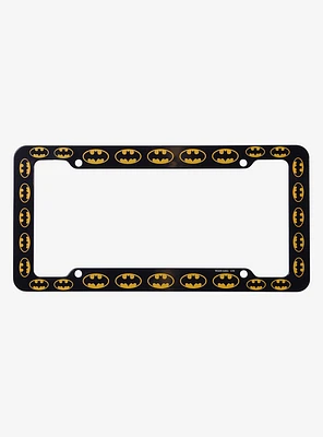 DC Comics Batman Logo Allover Print License Plate Frame