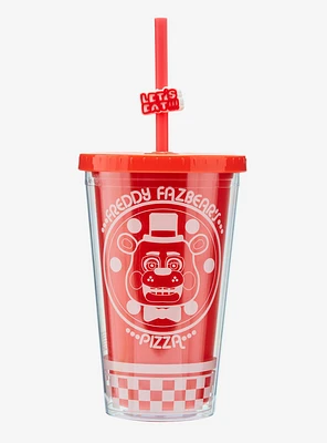 Five Nights at Freddy's Let's Eat Carnival Cup with Straw Charm