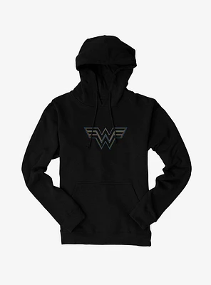 DC Comics Wonder Woman Colored Stencil Insignia Hoodie