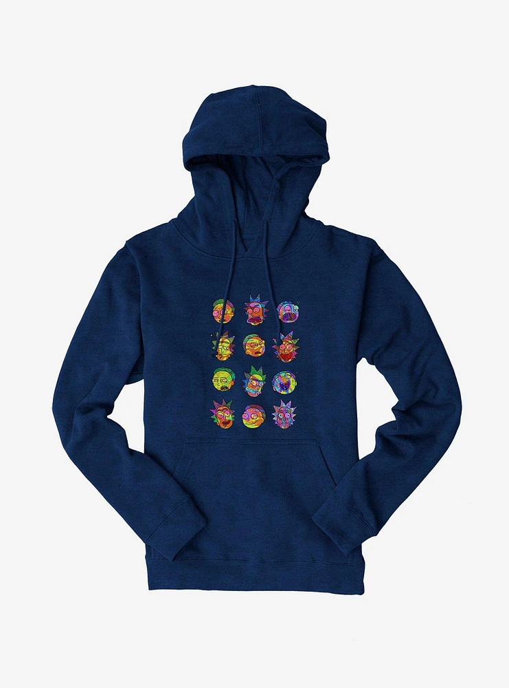 Rick And Morty The Many Faces Hoodie