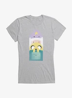 Adventure Time Characters Stack Girls T-Shirt