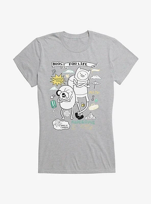 Adventure Time Bros For Life Girls T-Shirt