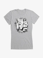 Adventure Time Paint Splatter Girls T-Shirt