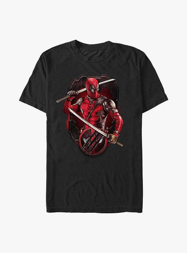 Marvel Deadpool & Wolverine Pose Badge Extra Soft T-Shirt